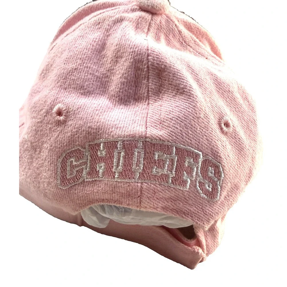 Reebok Chiefs Hat Girls Pink Adjustable NFL Sporty Gameday